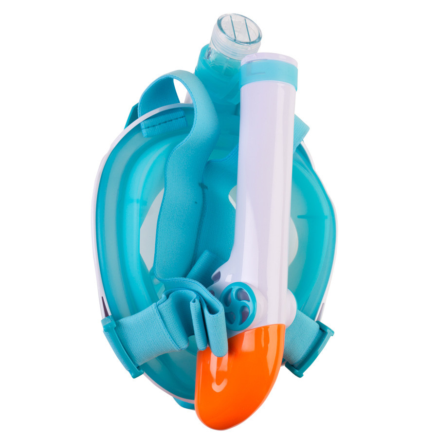 Маска полнолицевая для плавания Scorpena Swim малая, бирюз. S