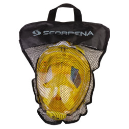Маска полнолицевая для плавания Scorpena Swim средняя, жёлт. M