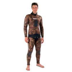 Штаны гидрокостюма для подводной охоты MARES SF INSTINCT CAMO 35 BR, 3,5мм, с открытой порой внутри, цв.коричневый камуфляж
