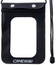 Чехол влагозащитный для телефона CRESSI PROTECTIVE PHONE CASE, черный, Cressi