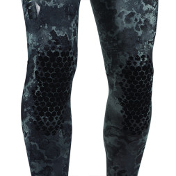 Штаны гидрокостюма для подводной охоты MARES SF EXPLORER CAMO BLACK 30, 3мм, с открытой порой внутри, цв.чёрный камуфляж