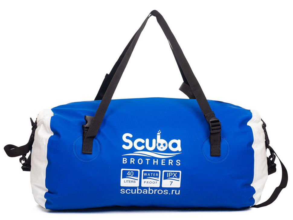 Гермосумка SCUBA BROTHERS MARINA, 40 литров, ПВХ трикотаж, синий/белый