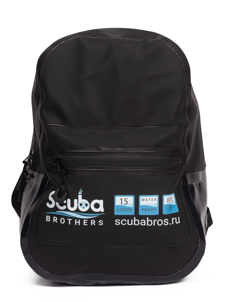 Герморюкзак  SCUBA BROTHERS TURTLE, 15 литров, ПВХ трикотаж, черный