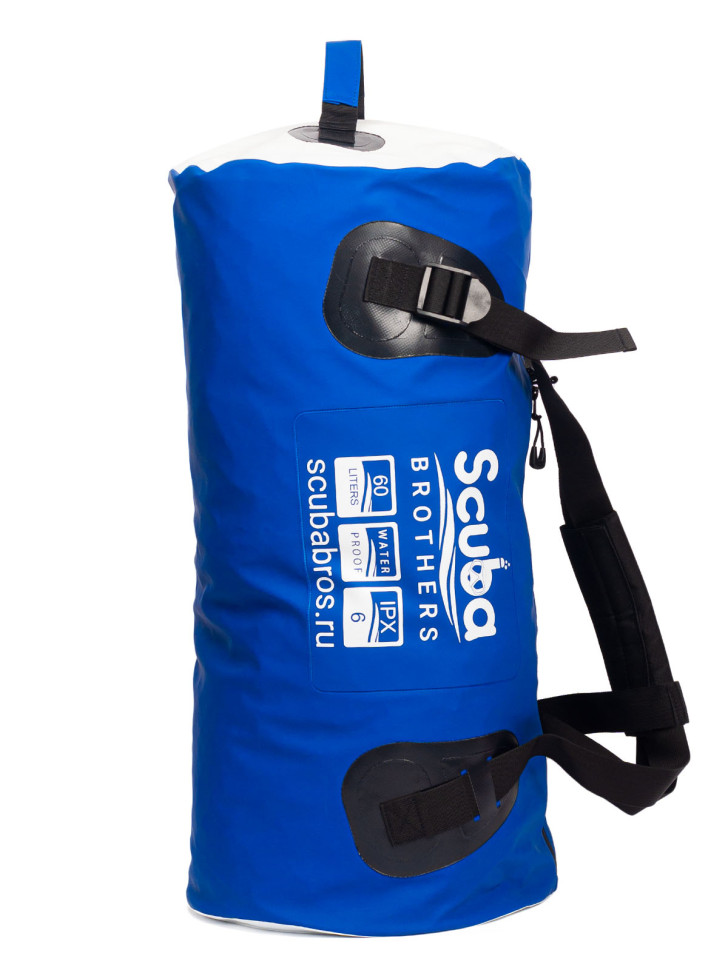 Гермосумка SCUBA BROTHERS OCEAN 60L, ПВХ ткань, синий/белый