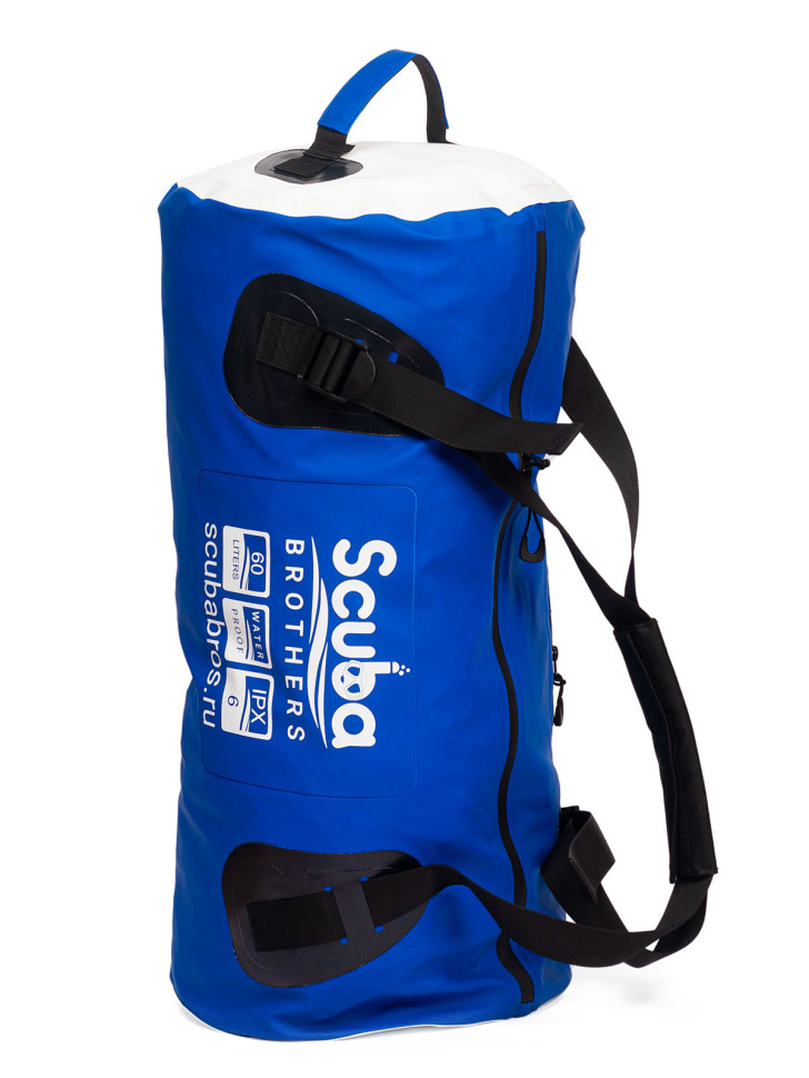 Гермосумка SCUBA BROTHERS OCEAN 60L, ПВХ ткань, синий/белый