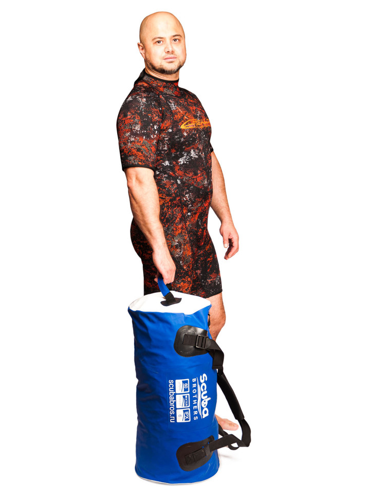 Гермосумка SCUBA BROTHERS OCEAN 60L, ПВХ ткань, синий/белый