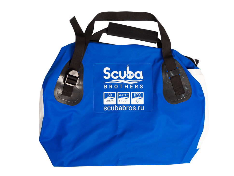 Гермосумка SCUBA BROTHERS OCEAN 60L, ПВХ ткань, синий/белый