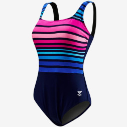 Купальник утягивающий TYR Ombre Stripe Aqua Control Fit