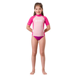 Гидрокостюм-Футболка с коротким рукавом MARES Rash Guard GIRL, Лайкра, для девочки