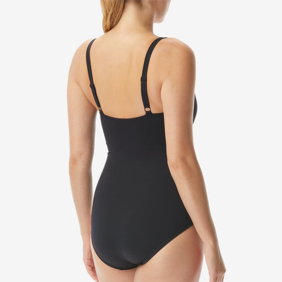 Купальник утягивающий TYR Solid V-Neck Zip Controlfit