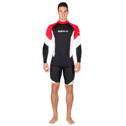 Гидрокостюм-Футболка с длинным рукавом MARES Rash Guard Dive Center, Лайкра, Мужская