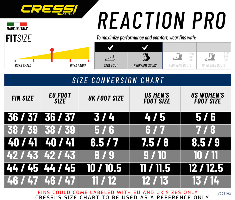 Ласты CRESSI REACTION PRO