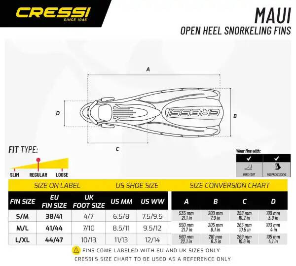 ЛАСТЫ MAUI  Cressi