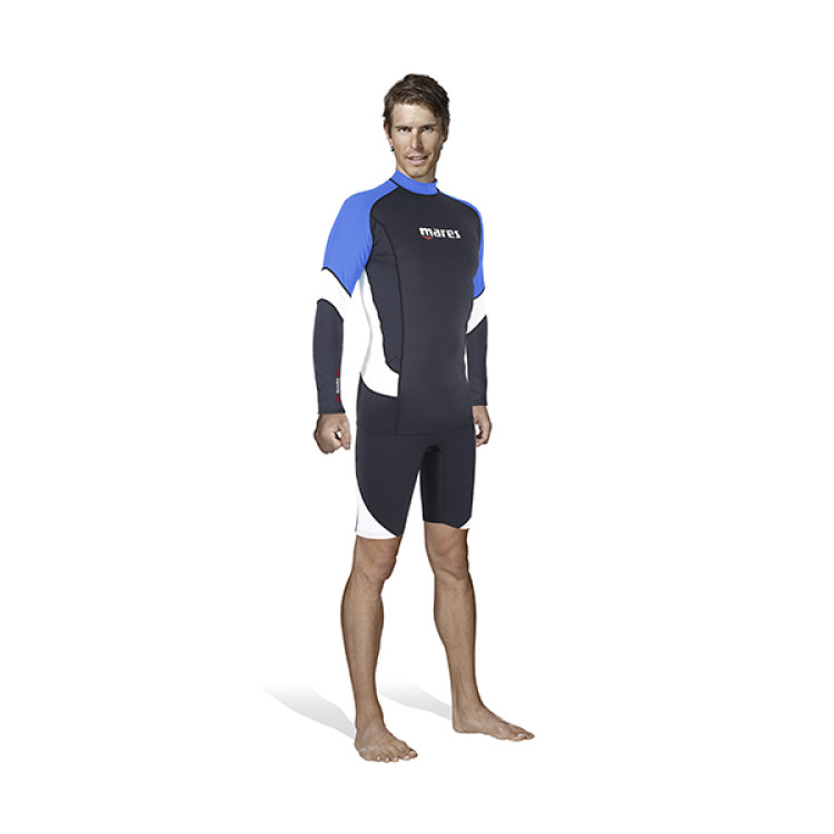 Гидрокостюм-Футболка с длинным рукавом MARES Rash Guard TRILASTIC, Лайкра, Мужская
