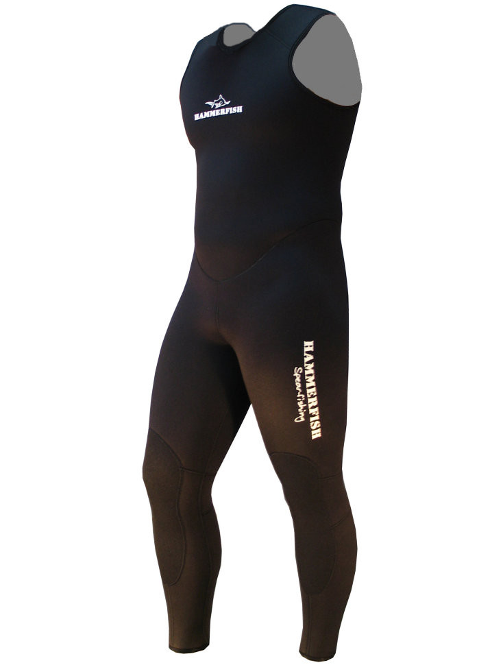 Гидрокостюм 3 мм HAMMERFISH BLACK, открытая пора, длинные штаны