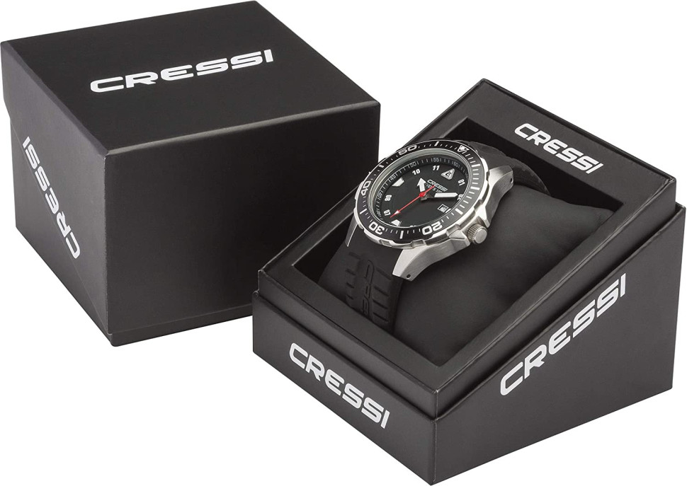 Часы Cressi MANTA WATCH 100m BLACK BLACK ORANGE