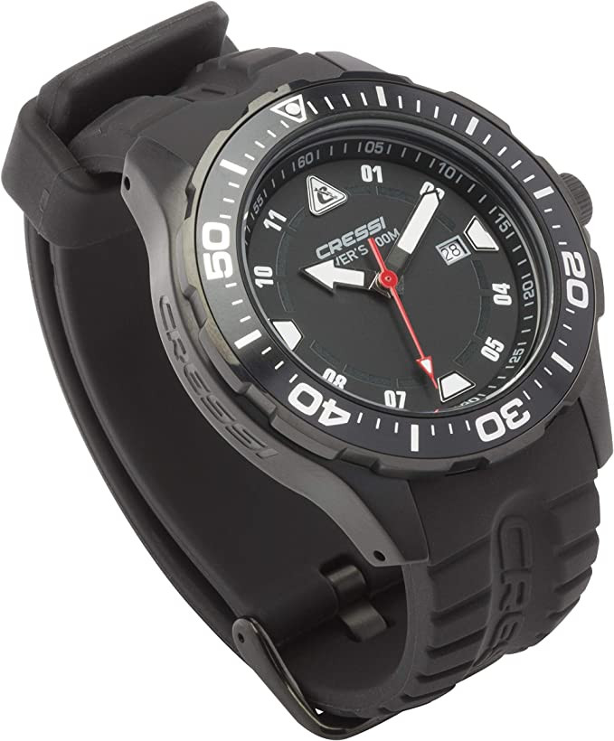 Часы Cressi MANTA WATCH 100m BLACK BLACK- BLACK CASE
