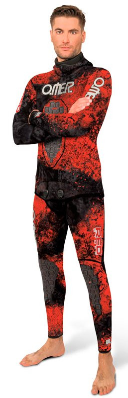 Гидрокостюм OMER Red Stone (куртка и короткие штаны), 5mm